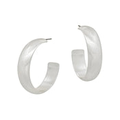Satin Hoops - Gold & Silver