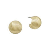 Rounded Huggie Hoops - Silver & Gold