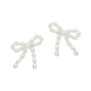 Pearl Bow Studs