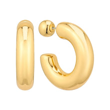 Chunky Hoop Stud - Gold or Silver