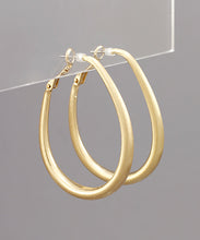 Oval Hoops - Silver or Gold