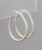 Oval Hoops - Silver or Gold