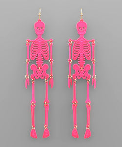 Neon Skeleton Earrings - 2 Colors