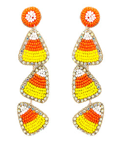 Candy Corn Earrings