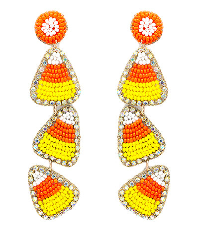 Candy Corn Earrings