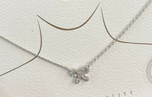 Crystal Bow Necklace - Gold or Silver