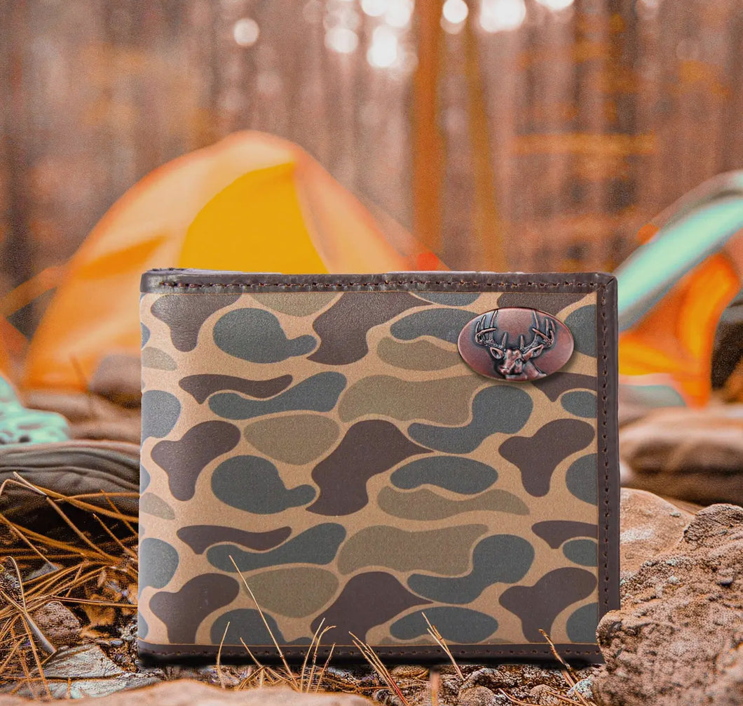 Zep-Pro Old School Camo Bifold Wallets - Multiple Options