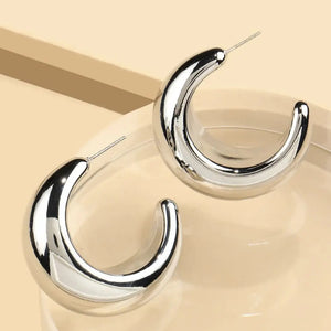 Chunky Hoops - Gold or Silver