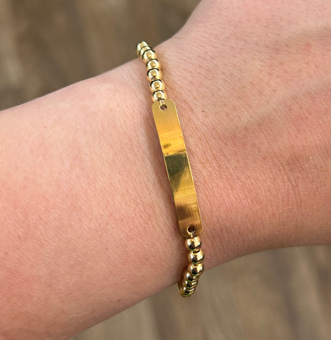 Plate Bar Bracelet