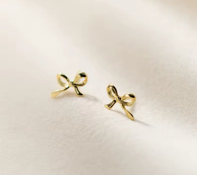 Tiny Bow Studs