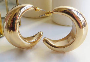 Chunky Hoops - Gold or Silver