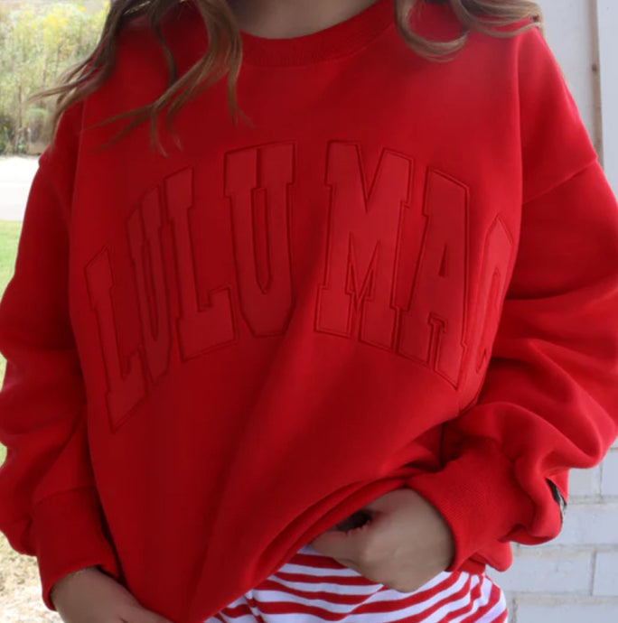 LULU MAC Red Sweatshirt
