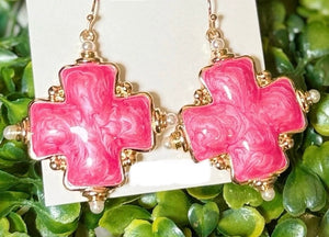 Edie Earrings - Turquoise or Pink
