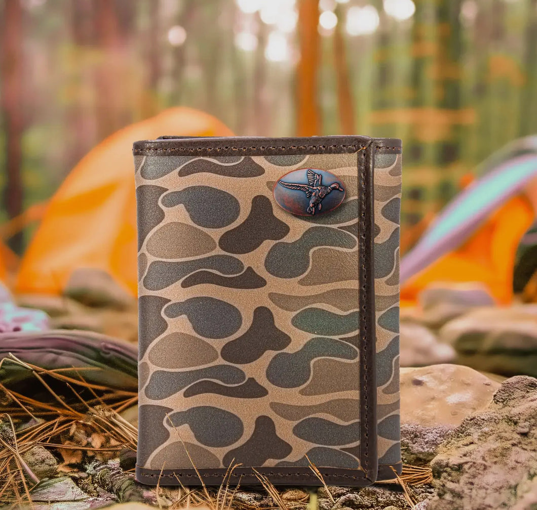 Zep-Pro Old School Camo Trifold Wallets - Multiple Options