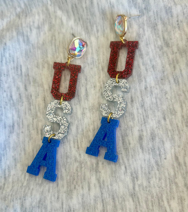 USA Sparkle Earrings