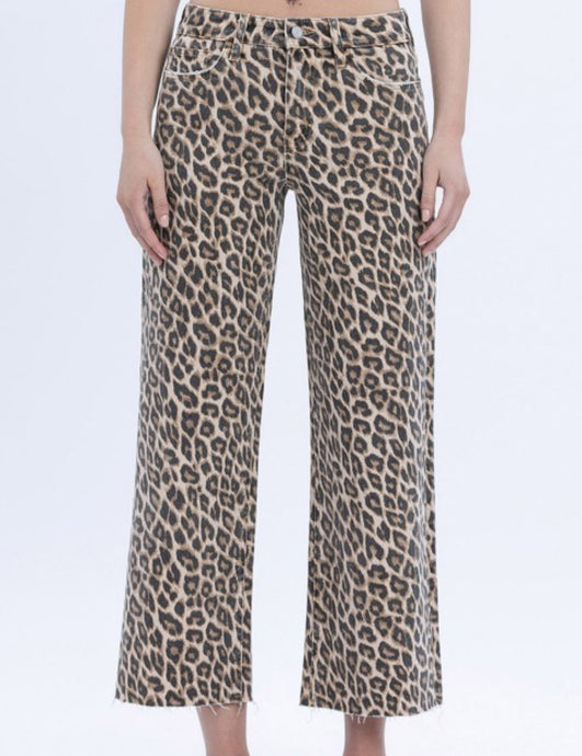 Vervet Animal Print Crop Jeans