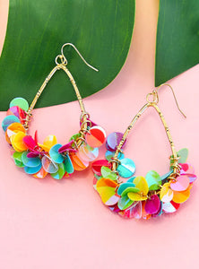 Flutter Teardrop Earrings - 3 Colors
