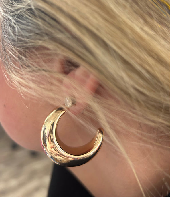 Bold Hoop - Silver or Gold
