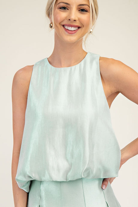 Chalky Mint Top