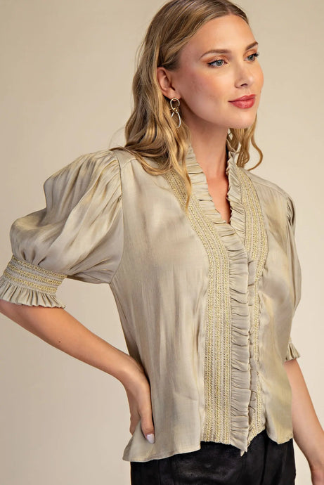 Shimmery Champagne Top