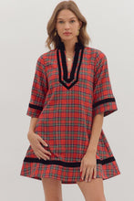 Holly Plaid Curvy Dress