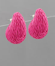 Prada Raffia Earrings - 4 Colors
