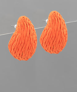 Prada Raffia Earrings - 4 Colors