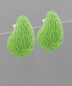Prada Raffia Earrings - 4 Colors