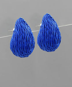 Prada Raffia Earrings - 4 Colors