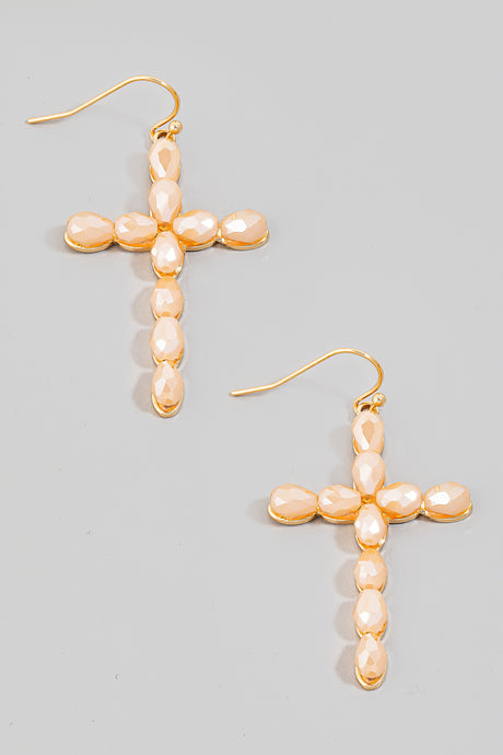 Dazzling Cross Earrings - 3 Colors