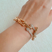 Pave Chain Bar Bracelet