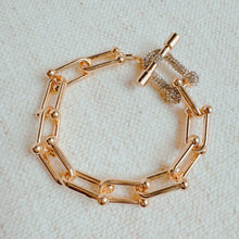 Pave Chain Bar Bracelet