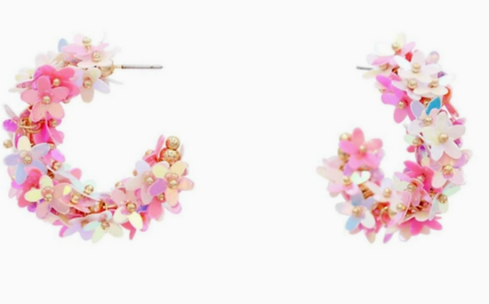 Glitz Flower Earrings - 2 Colors