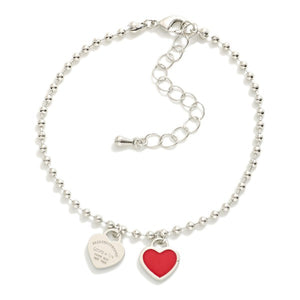 Tiff Heart Bracelet - Red or Blue