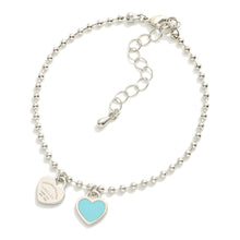 Tiff Heart Bracelet - Red or Blue