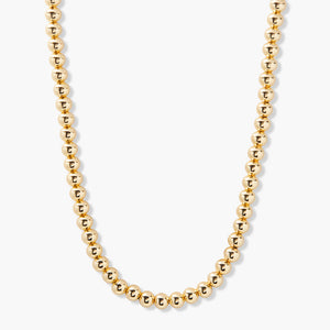 Gold Beaded Necklace - 2 Sizes
