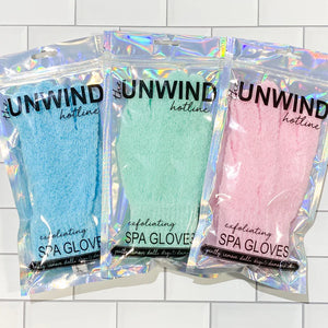 Exfoliating Spa Gloves - 2 Colors