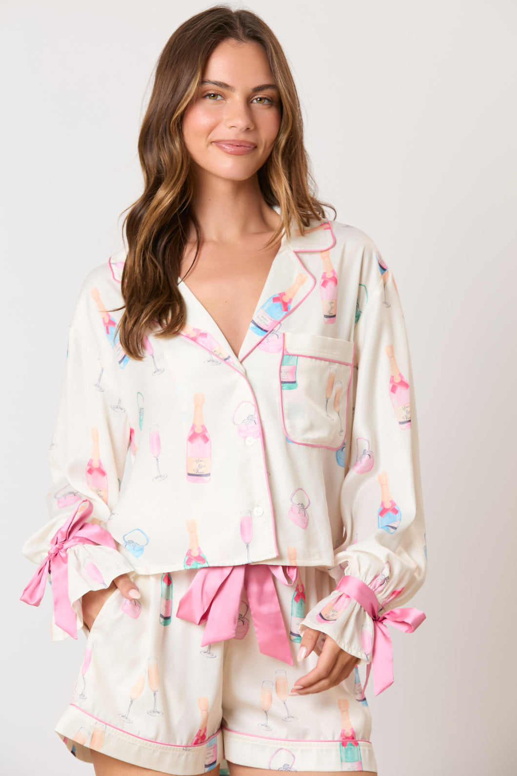 Pop The Champagne Pajama Set