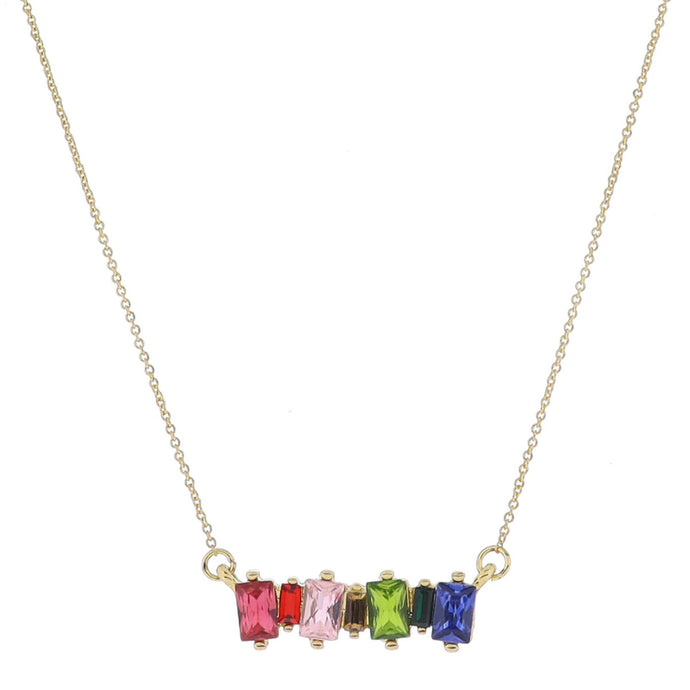 Jane Marie 18K Baguette Necklace