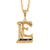 18K Gold Plated Bubbly Initial Necklace