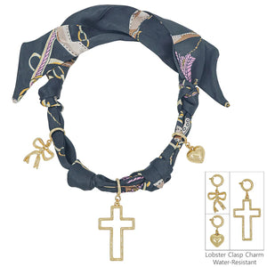 Cross Charm Scarf Necklaces - Multiple Options