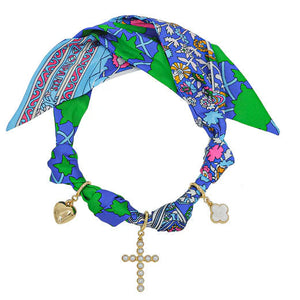Pearl Cross Scarf Charm Necklaces - Multiple Options
