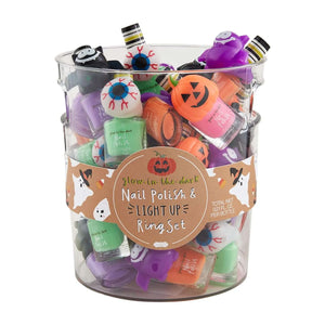 LED Halloween Ring and Glow In Dark Nail Polish