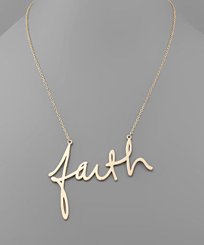 Expressions Necklace - Faith or Grace