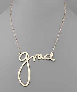 Expressions Necklace - Faith or Grace