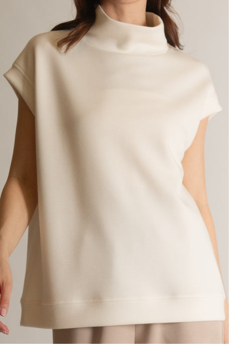 Mock Neck Scuba Top