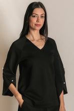 Tulip Sleeve Pearl Top