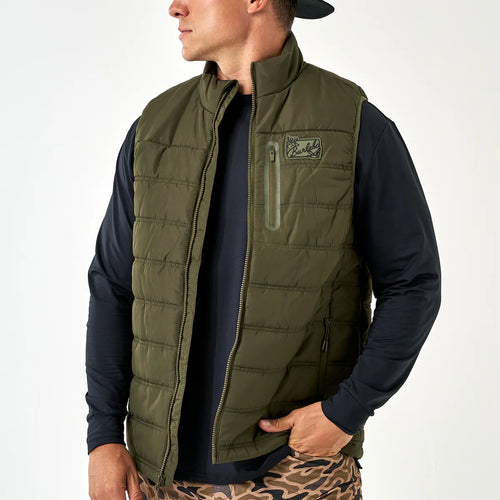 Burlebo Puffer Vest - Mallard Green