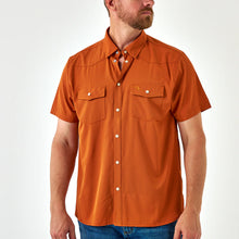 Burlebo Performance Western Shirt - Orange