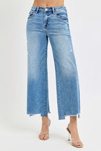 Risen High Rise Crop Wide Leg Jeans